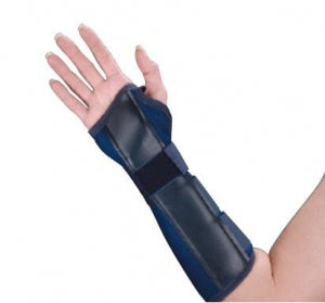 S2s Global Canvas Wrist and Forearm Splint - 6" Blue Canvas Wrist and Forearm Splint, Right, Pediatric - 1136RPPP