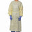 S2S Global AAMI Rated Level 2 Isolation Gowns - Isolation Gown with Thumb Loops and Over-the-Head Style, AAMI Levels 1-3, Trilayer SMS Material, Yellow, Universal Size - 2346