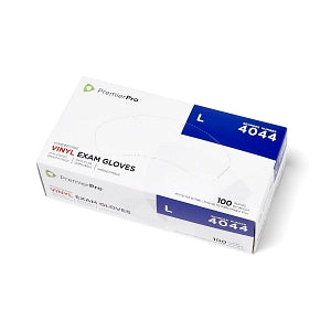 S2S Global PremierPro Powder-Free Vinyl Exam Gloves - PremierPro Powder-Free Vinyl Exam Gloves, Size L - 4044