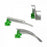 S2S Global PremierPro Fiber Optic Laryngoscope Blades - PremierPro Conventional Laryngoscope Blade, Reusable, Miller Size 4 - 6264