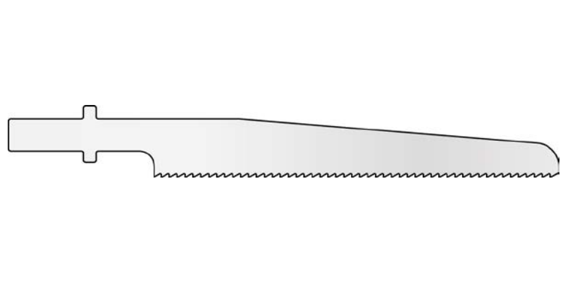 MicroAire Surgical Reciprocating Saw Blades - Reciprocating Saw Blade, Large, 11 mm x 77.7 mm x 1.6 mm - SR326