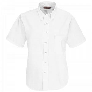 Vf Workwear-Div / Vf Imagewear (W) Ladies' Dress Shirts - Women's White Dress Shirt, 60 Cotton/40 Poly, Short Sleeve, Size 22 - SR61WH22