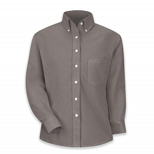 Vf Workwear-Div / Vf Imagewear (W) Women's Short-Sleeve Oxford Dress Shirt - Women's Long-Sleeve Button-Down Dress Shirt, Gray, Size 6 - SR71GY-RG-06