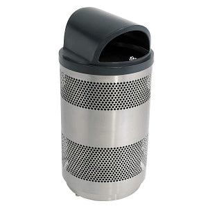 Suncast Corporation Outdoor Trash Can - TRASH CAN, 55GAL, OUTDOOR, METAL, 2WAYLID - MTCPERFRM55