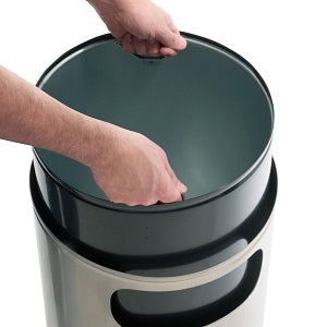 Medline Co-Label Decorative Indoor Trash Cans - Indoor Trash Can, Stainless Steel, Dome, 15 gal. - MTCSS1501