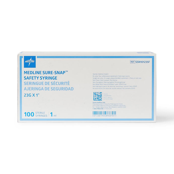 Medline Safety Syringes with Needle - SSN101235F