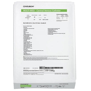 Centurion Multi-Med Central Venous Catheter Bundle - Multi-Med CVC Stock+ Catheter Bundle, 8.5 Fr, 16 cm - STCVC13US