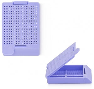 Statlab Medical Products Hinged Lid Front Tab Biopsy Cassettes - CASSETTE, BIOPSY, HING LID, BLK, LILA, 500/CS - BC711