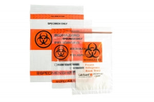 Statlab Specimen Transport Bags - BAG, TRANSPORT, 6X9", RED STAT, 1000/CS - BGT0609R