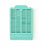 Statlab MedicalProduct Rear Tab Histo Embedding Cassette W/Lid - CASSETTE, HISTO, EMBED, W/LID, AQUA, 1500/CS - EC309