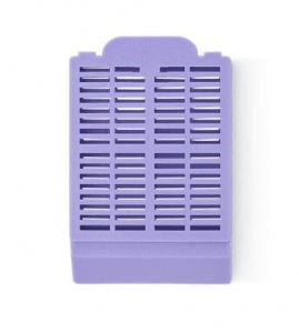 Statlab MedicalProduct Rear Tab Histo Embedding Cassette W/Lid - CASSETTE, HISTO, EMBED, W/LID, LILAC, 1500/CS - EC311