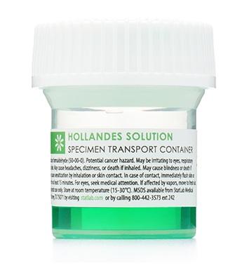 Hollandes Soln Specimen Container by Statlab Medical Products