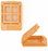 StatLab BioMesh Hinged-Lid Cassettes - HistoScreen Biopsy Cassette with Lid, Orange - HS-512
