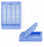 Statlab Medical Products Slim Embedding Cassettes Hinged Lid - CASSETTE, SLIM, HINGED, TAPED, BLUE, 2000/CS - M509-6T