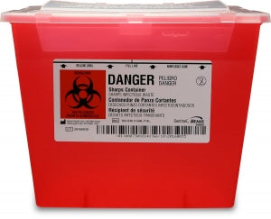 Statlab Medical Products Non Mail Back Sharps Containers - CONTAINER, SHARPS, NON-MAILBACK, RED, 2GAL - SHRP-2GAL