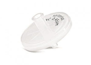 Sartorius Minisart RC25 Filters - Minisart RC25 Syringe Filter with Regenerated Cellulose, 0.45 μm, 25 mm, Sterile - 17765--------ACK