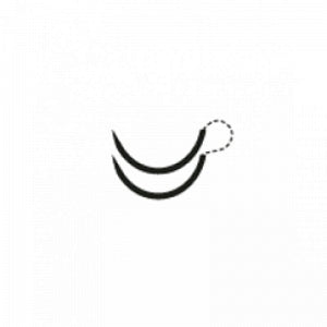 Surgical Specialties Monoderm Reverse Cutting Suture - Monoderm Undyed Absorbable Suture with 19 mm 3/8 Circle Fine Reverse Cutting PS-2 Needle, 45 cm Long, Size 5-0 - Y495N