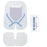 Centurion Micro SorbaView SHIELD Dressings - Sterile SorbaView SHIELD Micro Integrated Securement Dressing with HubGuard Pillow, 2.25" x 2.625" - SV226UDHGXT