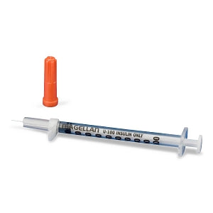 Cardinal Health Magellan Insulin Safety Syringe - Magellan 1/2 mL Safety Insulin Syringe with 30G x 5/16" Needle - 8881893050