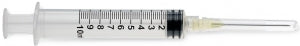 Medline Medline Standard Hypodermic Syringes with Needle - Luer-Lock Syringe with 20G x 1.5" Hypodermic Needle, 10 mL - SYR110207