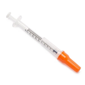 Medline Medline Insulin Safety Syringes - Safety Insulin Syringe with Needle, 0.5 mL, 29G x 0.5" - SYRSI193292