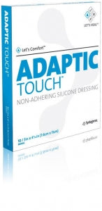 Acelity Adaptic Touch Nonadhering Silicone Dressings - Adaptic Touch Nonadhering Dressing, Silicone, 8" x 12.75" - 500504
