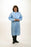Safety Zone Blue Polypro Lab Coat with Three Pockets - Blue Polypro Lab Coat, 3 Pockets, Wrist, 50 gm Weight, Size L - DLBL-LG-SMS50