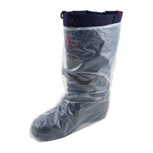 Safety Zone Clear Polyethylene Boot Covers - Clear Polyethylene Boot Covers, Elastic Top, 5Mil Thick, Size XL/2XL - BPD5-2X-5E