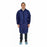 Safety Zone Blue Lab Coats - Lab Coat with 3 Pockets made of Spunbond Polypropylene, Size 3XL - DLBL-3X-E-EW