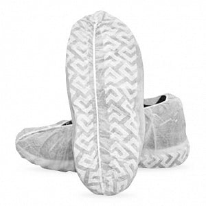 Safety Zone Co-Polymer Shoe Covers - Co-Polymer Shoe Cover, White, Size XL - DSCW-300-XL