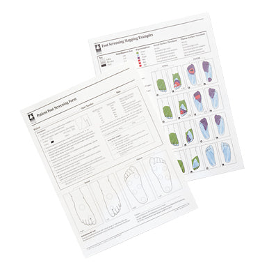 Touch-Test Monofilament - Screening Form for Foot - 100 Sheet Pad