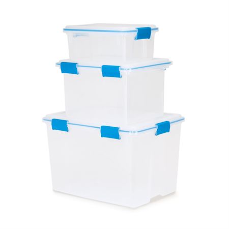 Sealed Storage Container 37qt / 35L - 7"W x 24"L x 8"H
