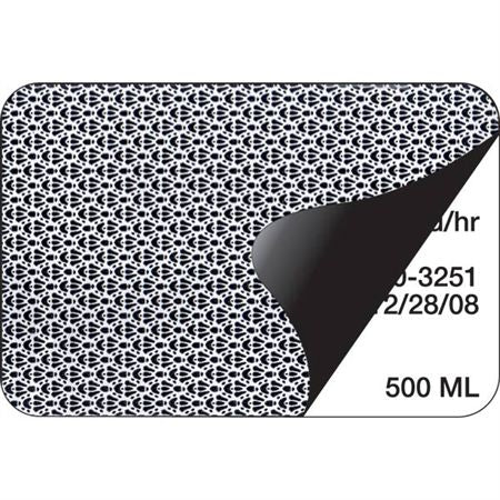 Secure-Block Labels 4"W x 2"H