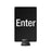 Signage for Lightweight Stanchion 11"W x 14"H Enter