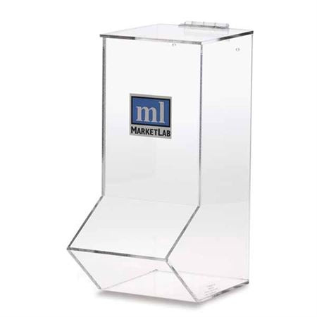 Acrylic Wall Dispenser Single - 6.5"W x 10.25"D x 14.75"H