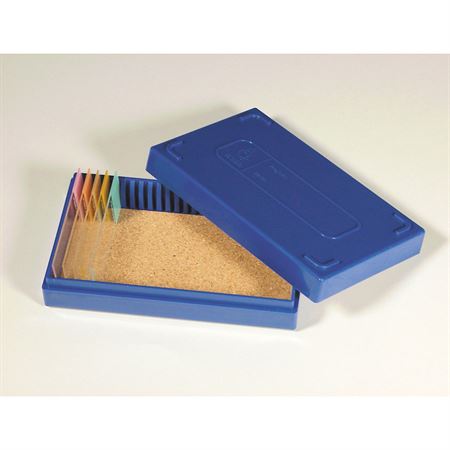 Slide Box with Cork Liner 25-Slide - 5.5"W x 3.5"D x 1.5"H