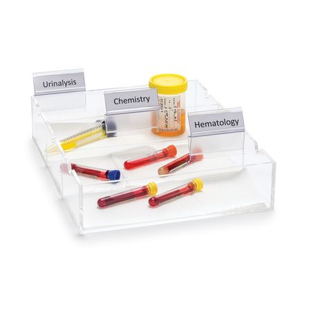 Specimen Sorting Racks Specimen Processing Organizer 4-Section - 8.5