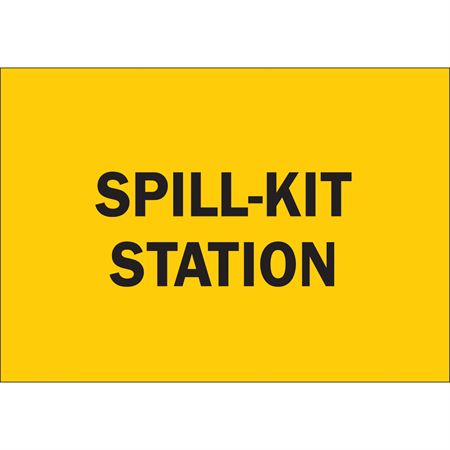 Spill Kit Station Sign Sign, Spill Kit Station, 7"x10