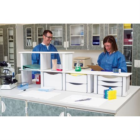 StackLab Workstation Riser Triple — Grayline Medical