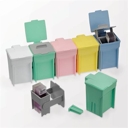 Stain Train Jars and Organizer 5 Assorted Stain Train Jars and 1 Rack - 2.5"L x 3"W x 4"H