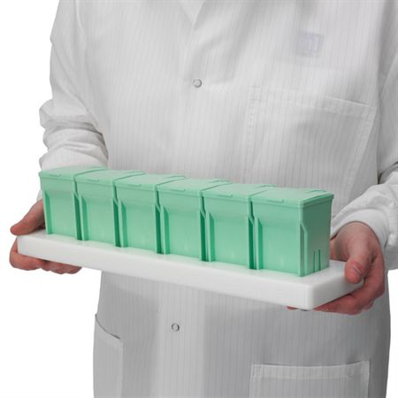 Stain Train Jars and Organizer 5 Assorted Stain Train Jars and 1 Rack - 2.5"L x 3"W x 4"H