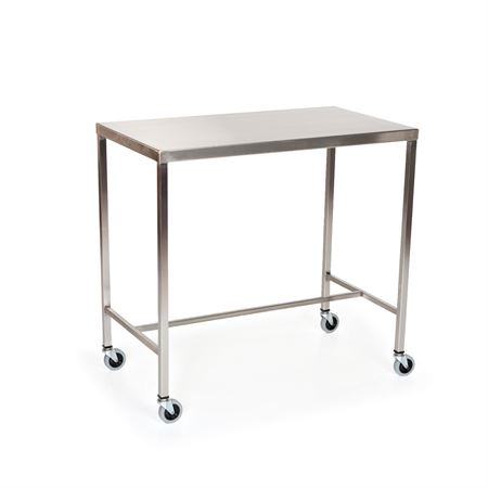 Stainless Steel Instrument Table with H-Brace 20"L x 16"W x 34"H