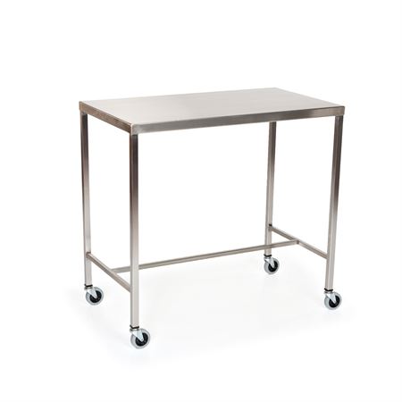 Stainless Steel Instrument Table with H-Brace 33"L x 18"W x 34"H