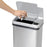 Stainless Steel Waste Can 2.5gal - 10.3"W x 6.95"D x 11.65"H
