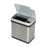 Stainless Steel Waste Can 2.5gal - 10.3"W x 6.95"D x 11.65"H