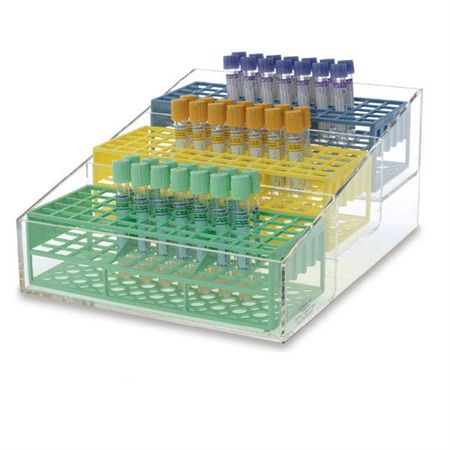 Acrylic Rack Organizer Stair-Step Rack - 9.5"W x 12"D x 6"H