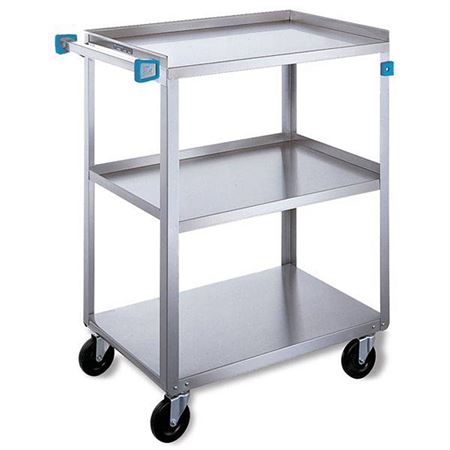 Standard Duty Stainless Steel Carts 3 Shelves - 16.25"W x 27.5"L x 32.125"H