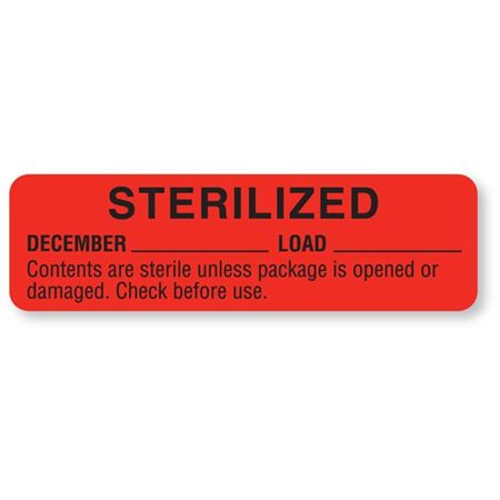 Sterilized Labels September - Pink