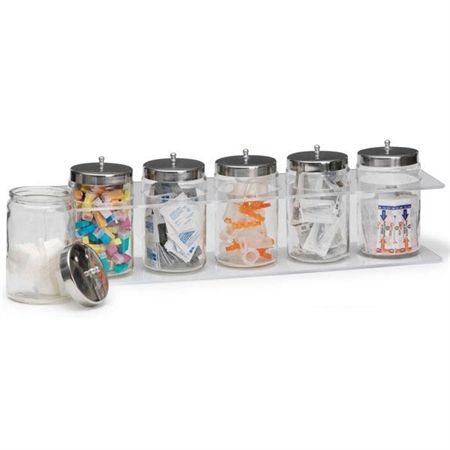 Racks Wall Mount - For Acrylic Jars only - 25"W x 6.75"D