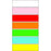 Timetape Color Code Removable Tape 1" X 500" Per Roll - Rainbow, 12 Rolls Per Box